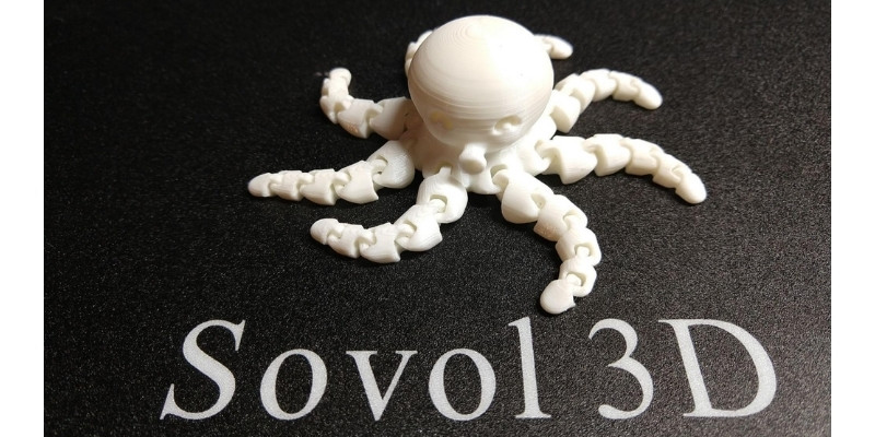 sovol sv01 pro precision test 2 printing an articulated octupus