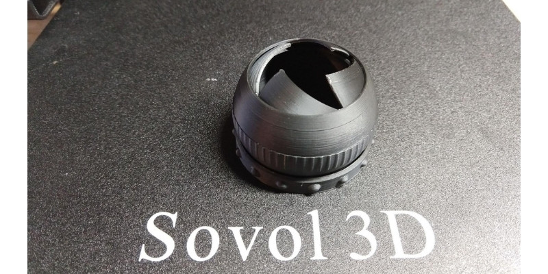 sovol sv01 pro precision test 3 printing an iris box