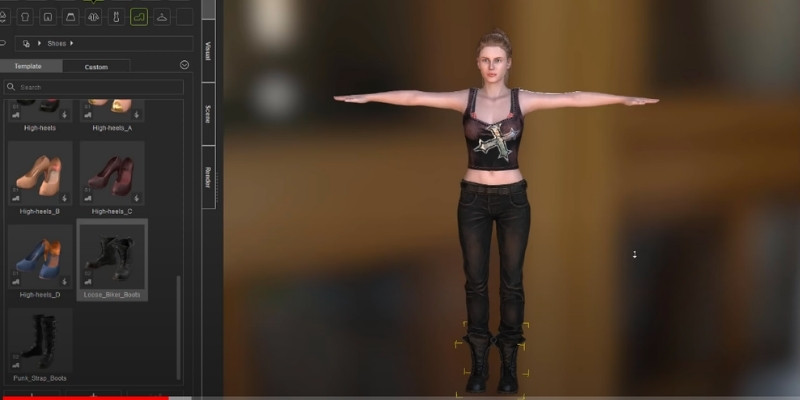3D Character Creator Software Designing a Female Character