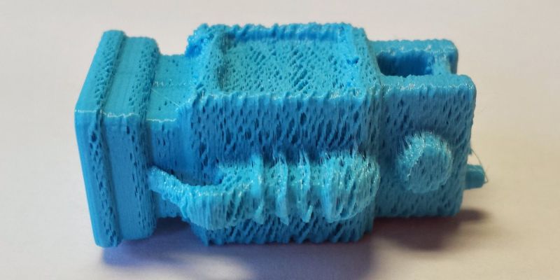 3D printer under extrusion