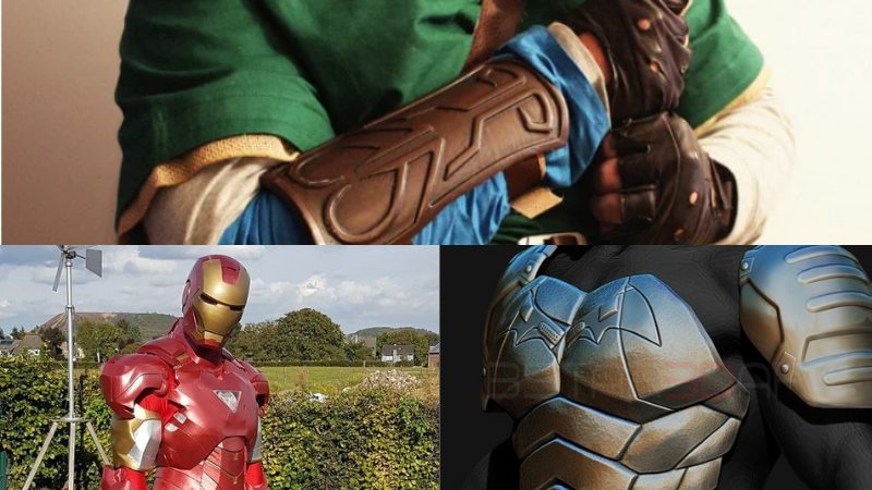3D printed cosplay items. Link's Bracer, Iron Man suit, Batman Armor.