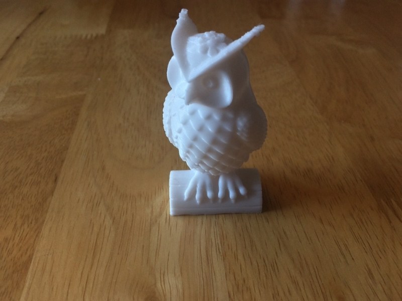 Owl print from Anycubic Kobra test