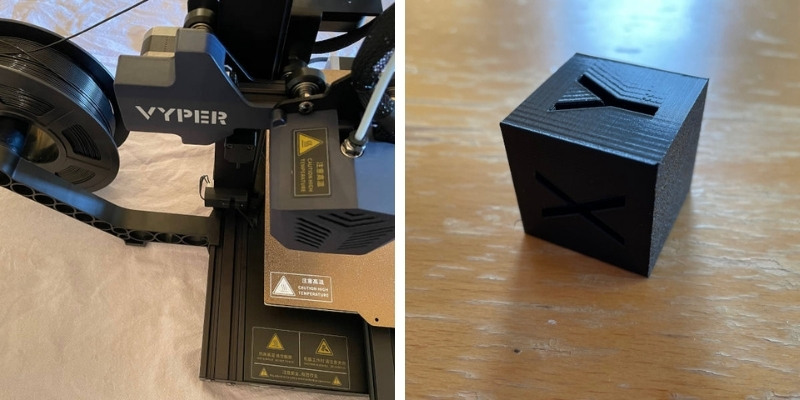 anycubic vyper test print - one of the best 3D printers under $500