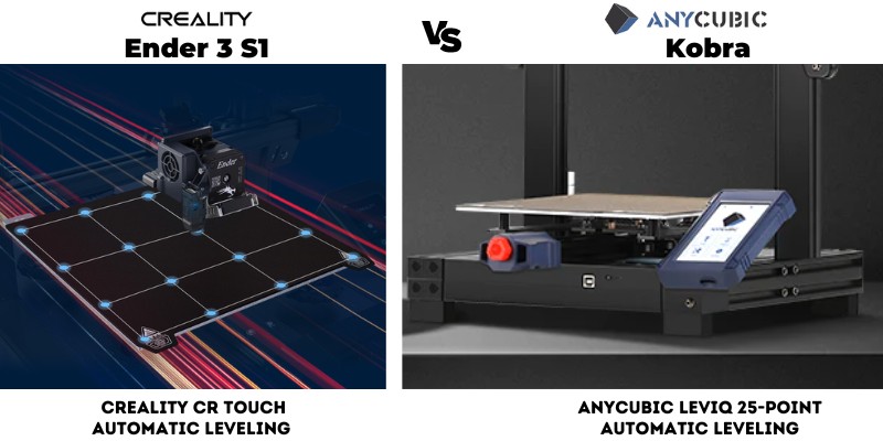 Auto Bed Leveling feature  on the Ender 3 S1 vs Anycubic Kobra