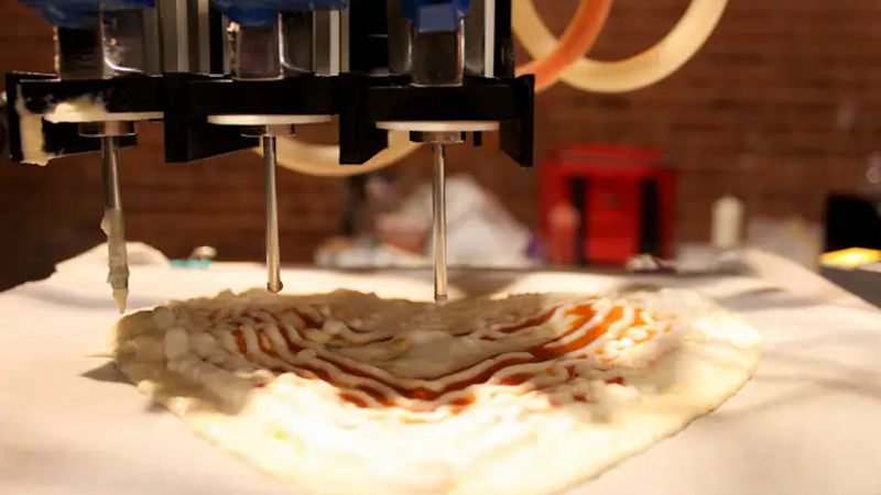 beehex pizza 3d printing in space