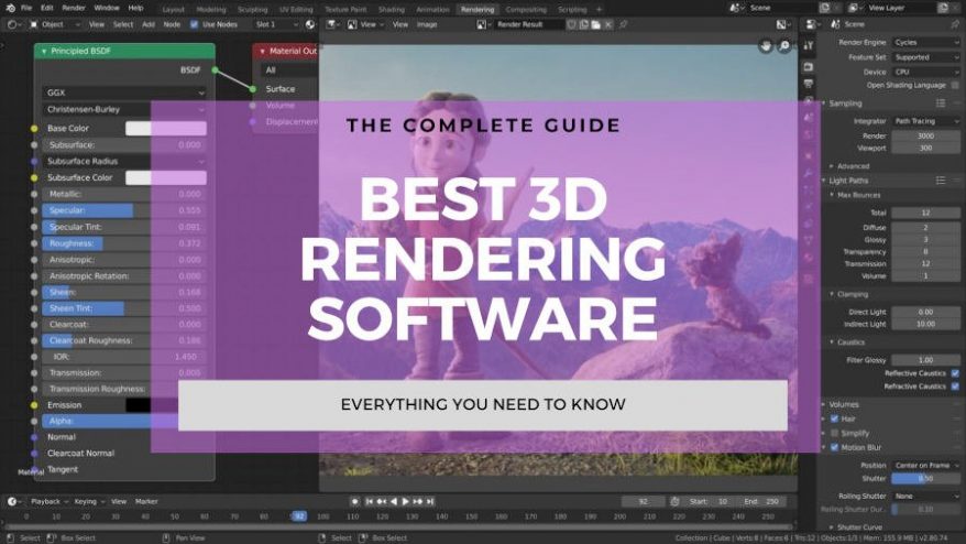 best 3d rendering software