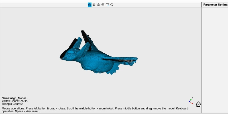 Fixing a 3D scanned STL model in Revo Studio