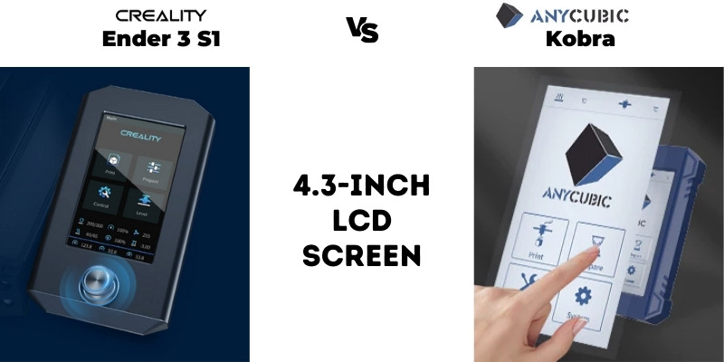 Control Screen-Creality Ender 3 S1 vs Anycobra Kobra