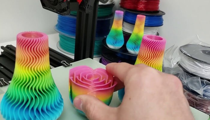 crane quad color 3D prints