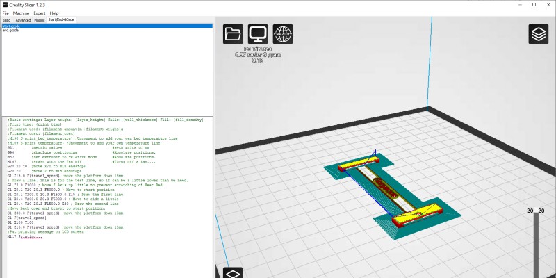 The Creality Slicer software