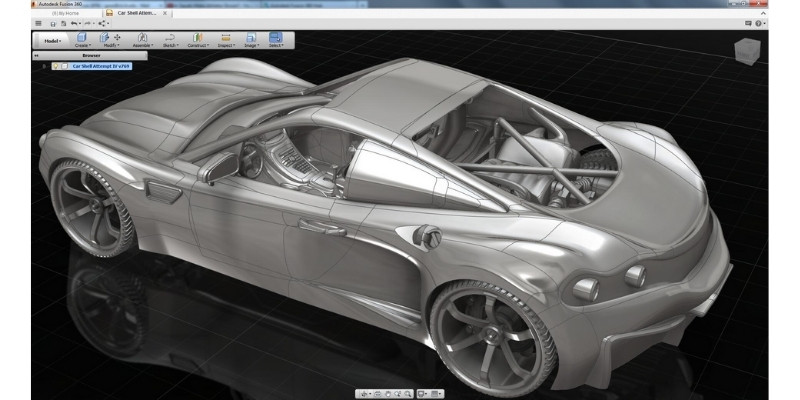 design a car using Fusion 360