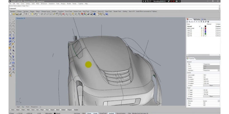 design a car using rhino 3D