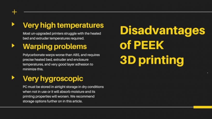 disadvantages of polycarbonate 3D printing pc filament