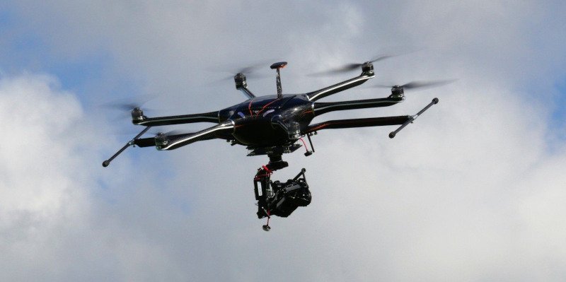 A Clogworks Dark Matter drone in flight