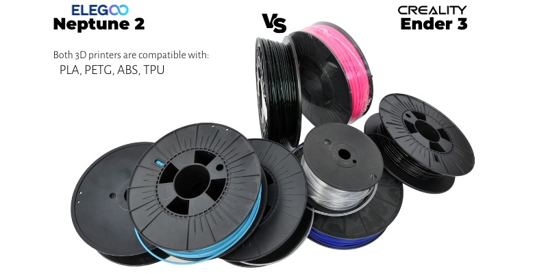 Elegoo Neptune 2 vs Ender 3 Filament Compatibility