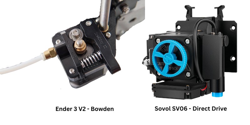 Ender 3 V2 vs Sovol SV06 Extruder Type