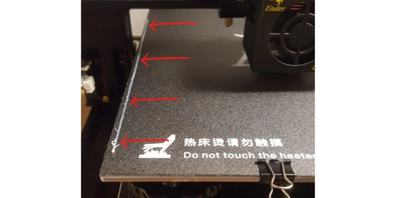 Extruder priming by printing a line at the edge of the print bed