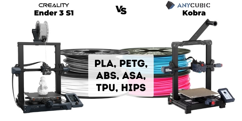 Filament Compatibility between Creality Ender 3 S1 and Anycubic Kobra