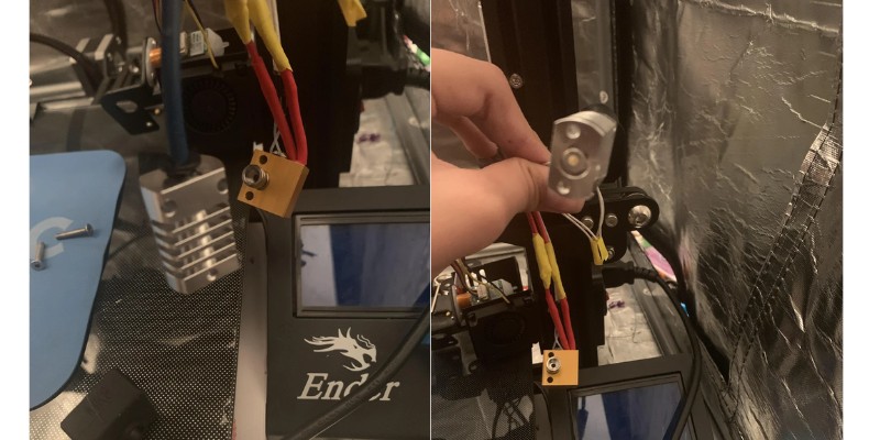 Filament stuck inside the hotend