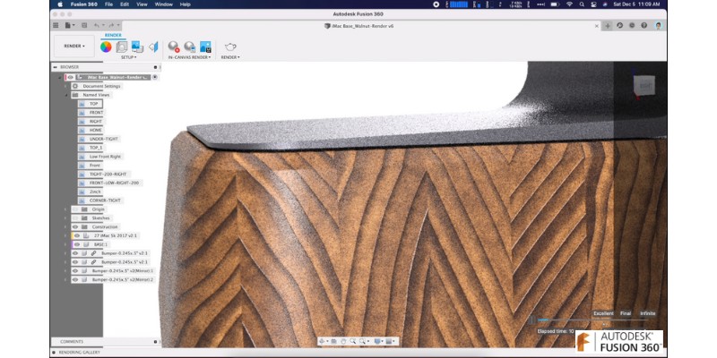 Fusion 360 on the Mac is best for professional CAD users