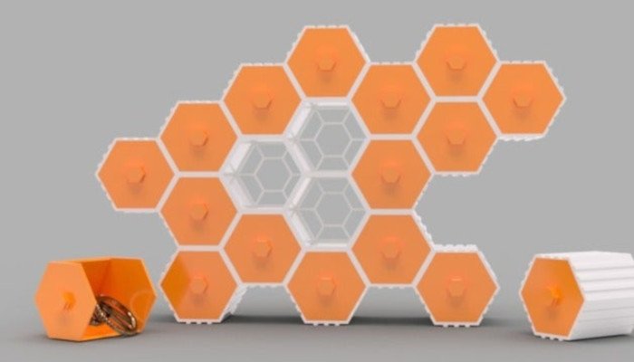 hive hex drawers 3d printer model models