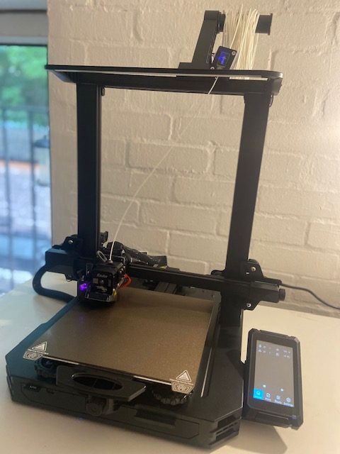 Ender 3 S1 Pro 3D printer from when we reviewed it, a more expensive premium version of the Ender 3.