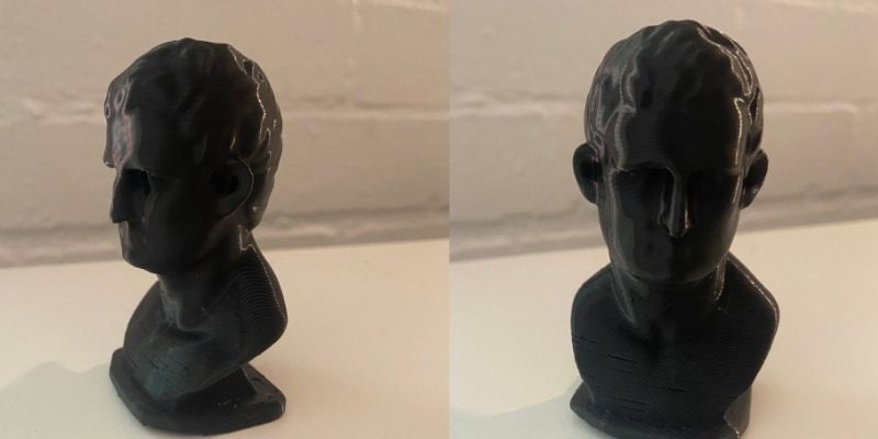 3D printed statue from a 3D scan from the Revopoint POP 2.