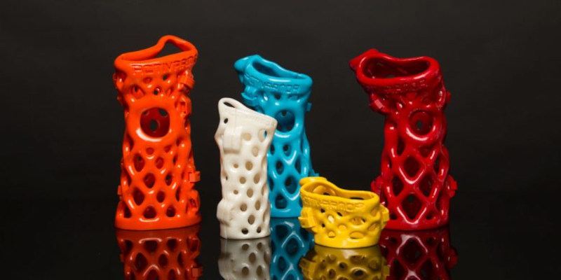Various sizes of 3D printed Active Armor orthotic casts