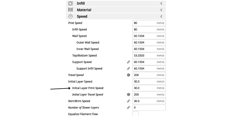 Initial Layer Print Speed