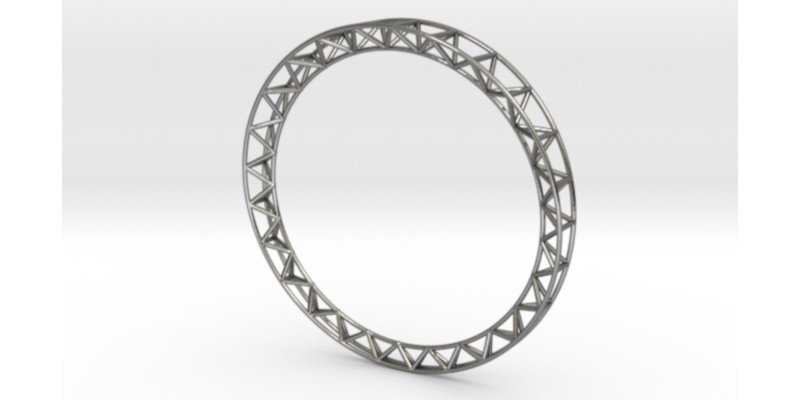 intricate framework 3d printed bracelet by studio noesis