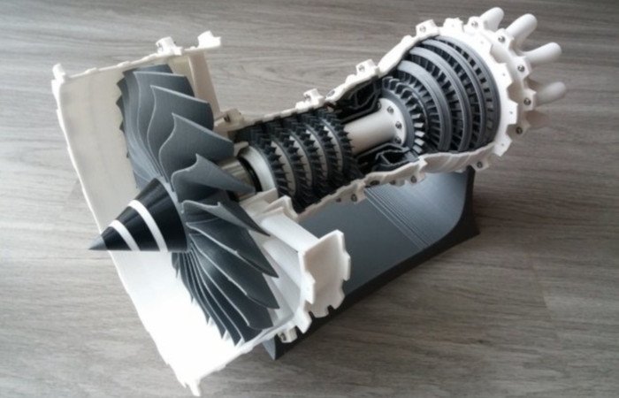 3d printed jet engine 3d printer model