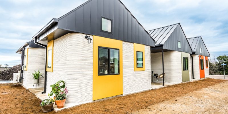 3 of Community First! village's 3D Printed homes