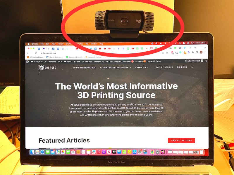 Using my Logitech C920 HD Pro as both a webcam, as well as for recording time-lapses while 3D printing.