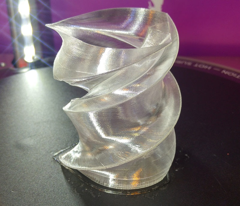 Polycarbonate filament 3D printed vase