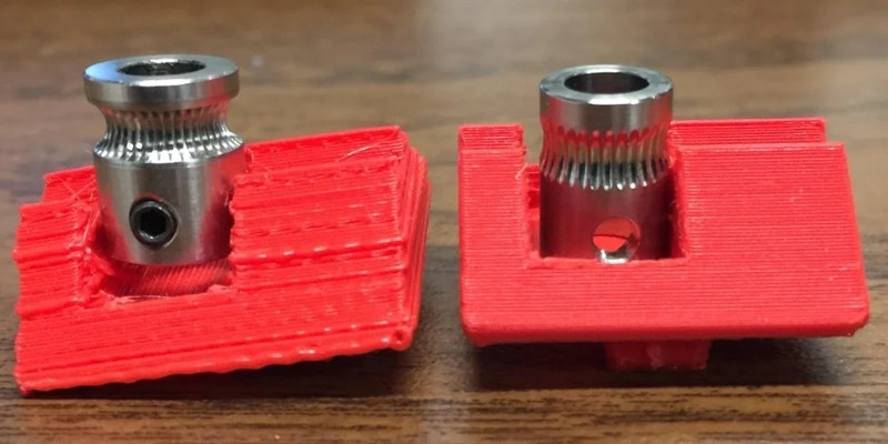Print quality differences between 2 different drive gears