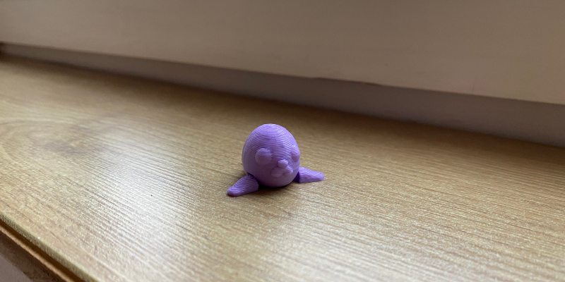 Toybox 3D printer for kids seal print