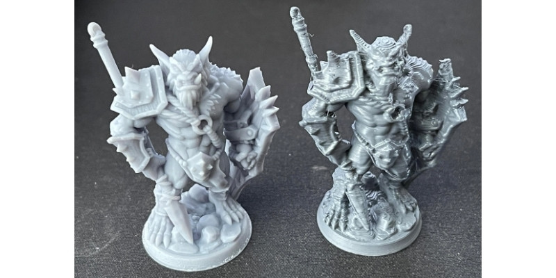 Resin vs FDM 3D printed miniatures