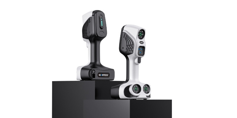 Scantech iReal 2E handheld 3D scanner with a wide field of view and good for low light conditions