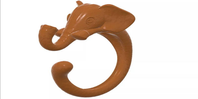Elephand Signet Ring