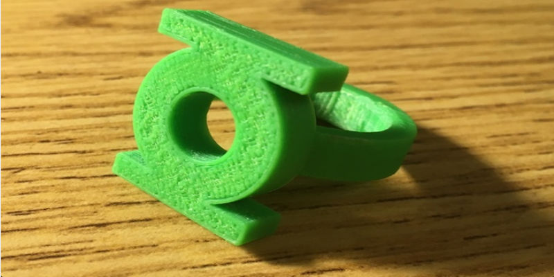 3D Printed Green Lantern Ring