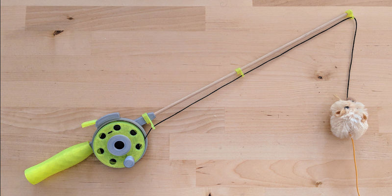 3D Printed Cat Toy Fishing Line