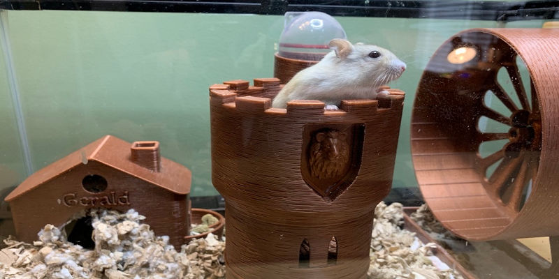 3D Printed Hamster Land Cage Toys