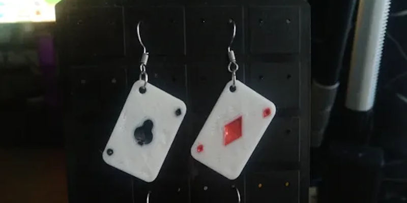 Card Earrings