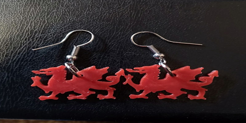 3D Printed Welsh Jewelry