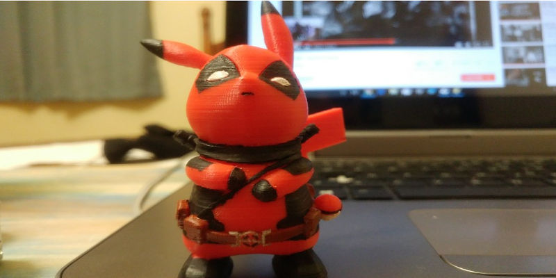 Deadpool Pikachu Anime Toy