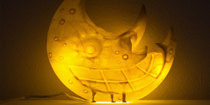 Soul Eater Moon Lamp Clear 3D Filament