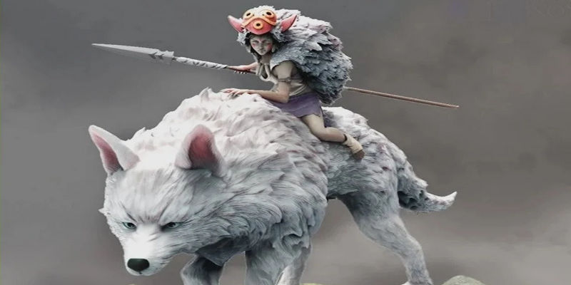 3D Printed Princess Mononoke San