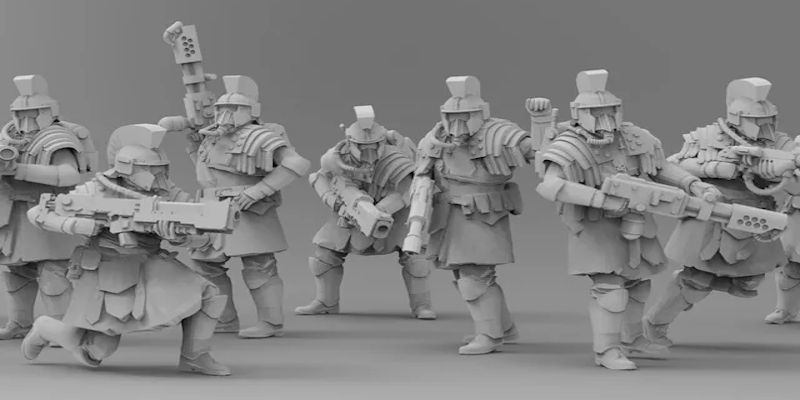 3D Printed Warhammer Minifigures