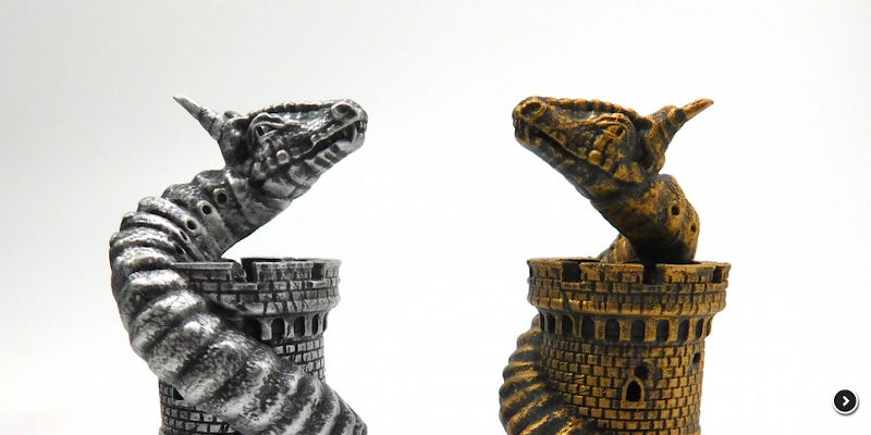 3D Printed Chess Set Dragon