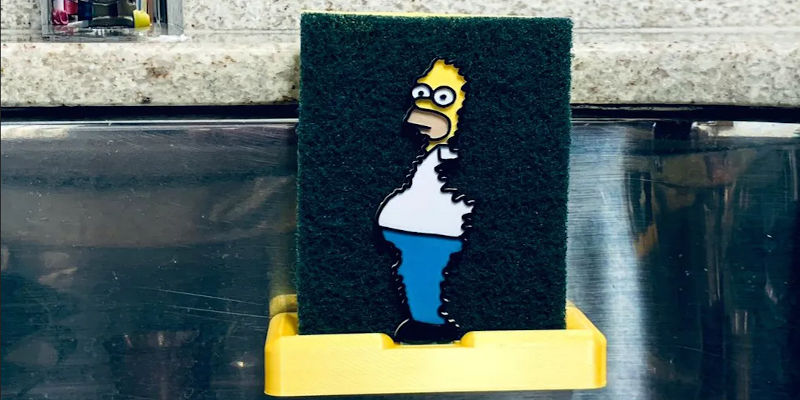 Homer Hedge Sponge Holder 3D Print Décor